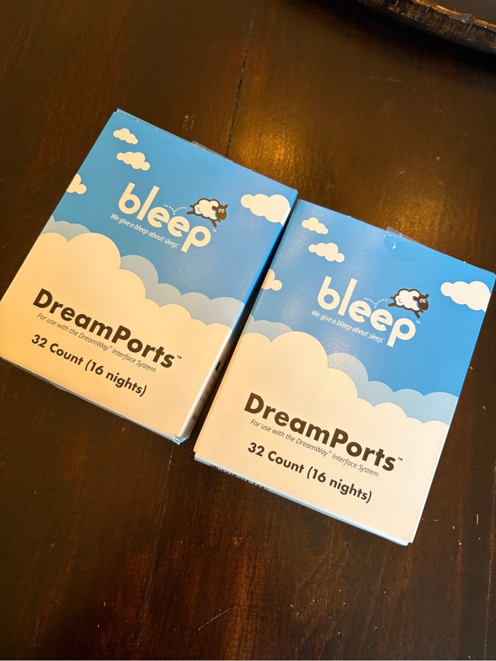 BLeep NWT DreamPorts Replacement Pads - Blue and White Cloud Packaging. 2 packs
